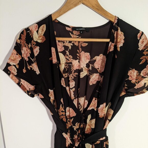 Vici Floral Wrap Dress - Picture 2 of 2